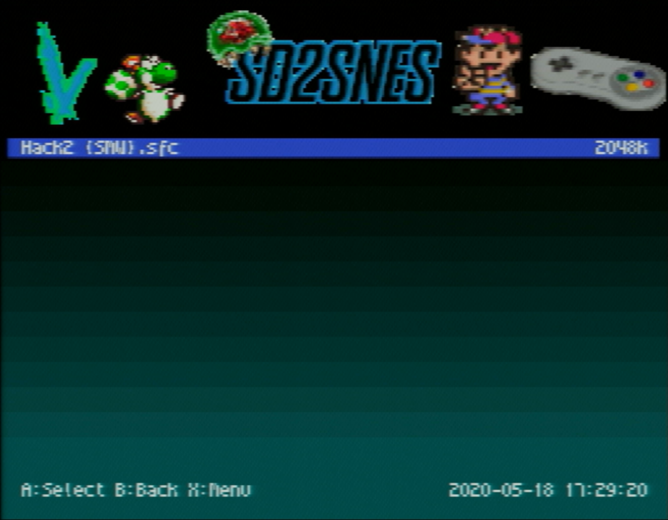 snes menu